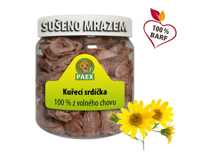 Kuřecí srdíčka, mrazem sušená 60 g