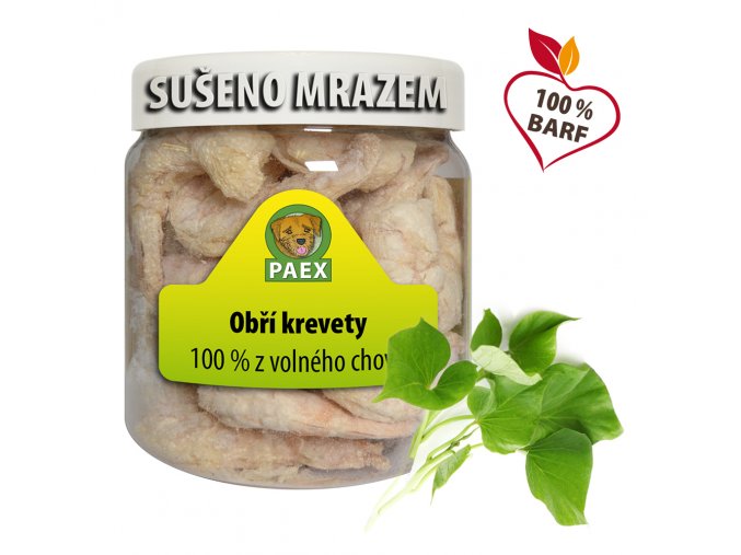 Obří krevety, mrazem sušené 50 g