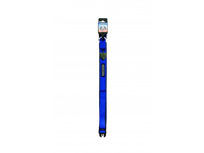 IMAC Nylonový nastavitelný obojek pro psa - modrý - obvod krku 38-45, tloušťka 2 cm