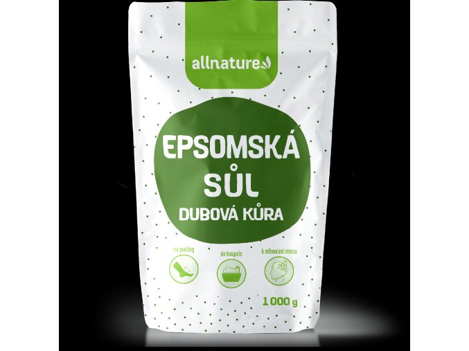 Allnature Epsomská sůl Dubová kůra 1000 g