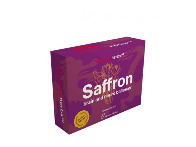 Saffron brain and neuro balancer, 60 kapslí