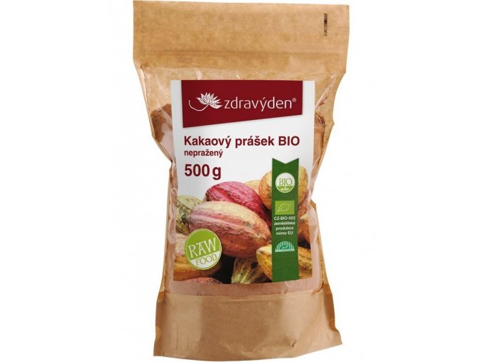 Kakaový prášek BIO nepražený 500g