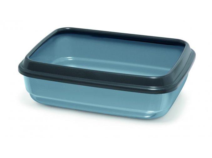 IMAC Kočičí záchod z recyklovaného plastu - modrý - D 50 x Š 40 x V 14,5 cm