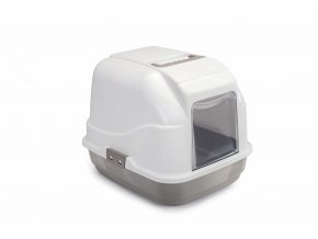 IMAC Krytý kočičí záchod s uhlíkovým filtrem a lopatkou - béžový - D 50 x Š 40 x V 40 cm