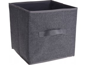 Úložný box textilní šedý 30x30cm