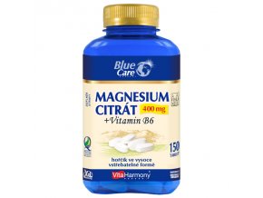 Magnesium citrát 400 mg + vitamin B6 XXL (150 tbl.)