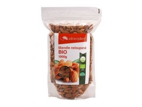 Mandle neloupané BIO 1000g