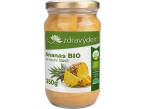 Ananas BIO ve vlastní šťávě 350g