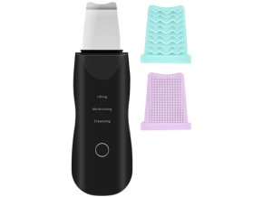 Kosmeticka ultrazvukova spachtle s nastavci Black