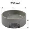 Keramická miska pro kočky 250 ml - šedá
