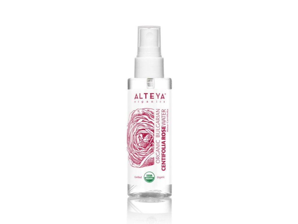 Ružová voda z ruže stolistej v skle (Rosa Centifolia) Alteya Organics 60 ml USDA ORGANIC