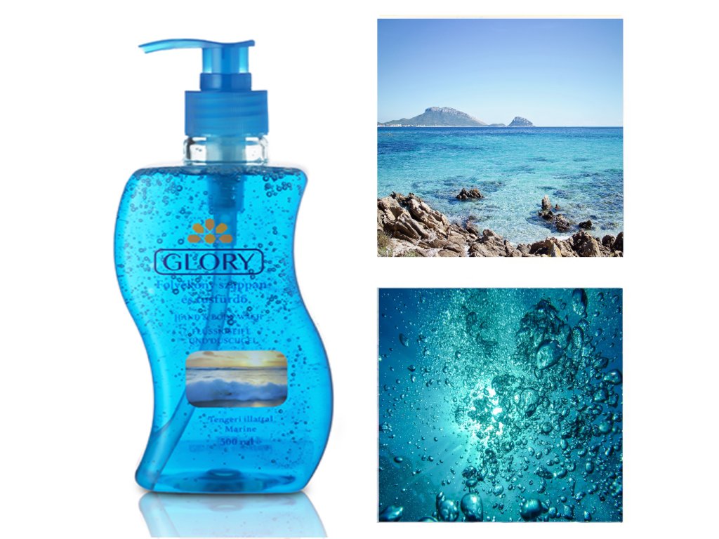 GLORY tekuté mýdlo a sprchový gel s mořskou vůní 500 ml - Zdravie-shop