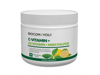 Biocom C-vitamín+D3+MSM nápojový prášok