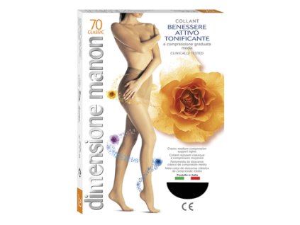 Kompresné pančuchové nohavičky 70 DEN svetlohnedé