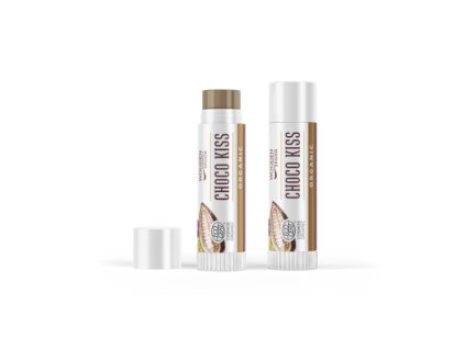 Balzam na pery Čokoládový bozk Wooden Spoon 4,3ml ECO CERT Cosmos Organic