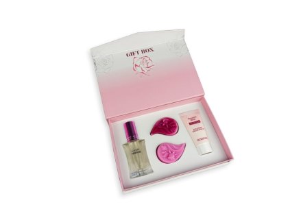 Darčekový set Diamond Rose - Luxusný parfum, mydielka, deň&noc sérum Biofresh