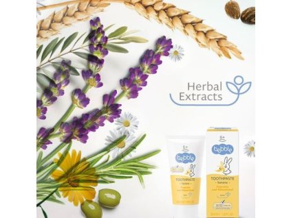 Detská zubná pasta banán Bebble 50 ml Fluorid free