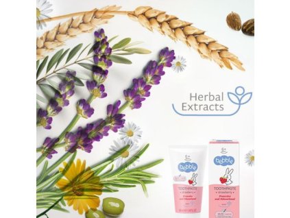 Detská zubná pasta jahoda Bebble 50 ml Fluorid free