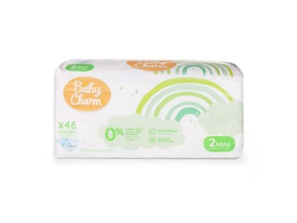 Detské plienky Super Dry Flex Mini 3-6 kg  BabyCharm 46ks deti