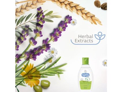 Detský telový olej Bebble 150 ml olej