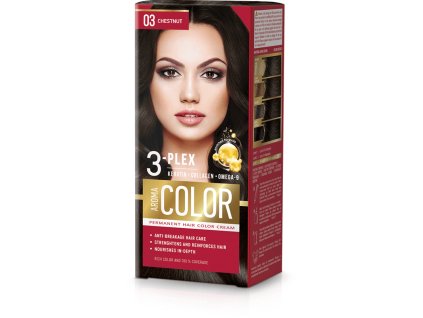 Farba na vlasy - gaštan č. 03 Aroma Color hnedá