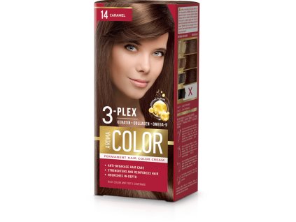 Farba na vlasy - karamel č.14  Aroma Color hnedá