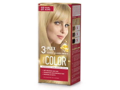 Farba na vlasy - perlový blond č. 37 Aroma Color krém