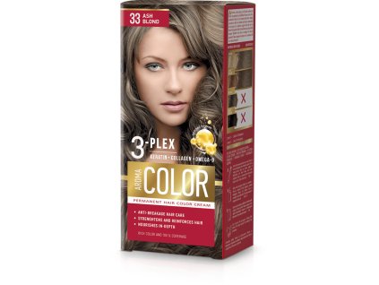 Farba na vlasy - popolová blond č. 33 Aroma Color blond