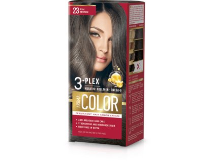 Farba na vlasy - popolová hnedá č. 23 Aroma Color hnedá