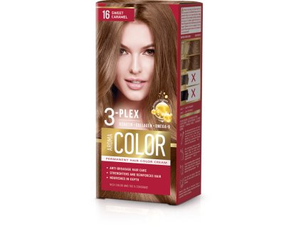Farba na vlasy - sladký karamel č.16 Aroma Color hnedá