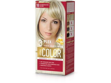 Farba na vlasy - škandinávsky blond č.18 Aroma Color blond