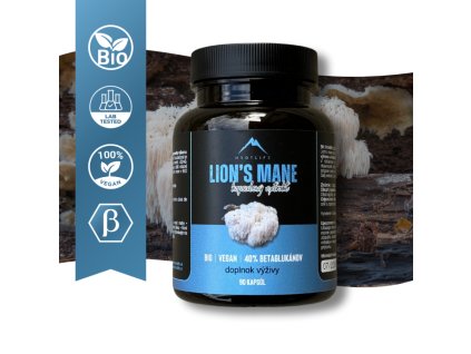 Lion´s mane Hrotlife 90 kapsúl VEGAN