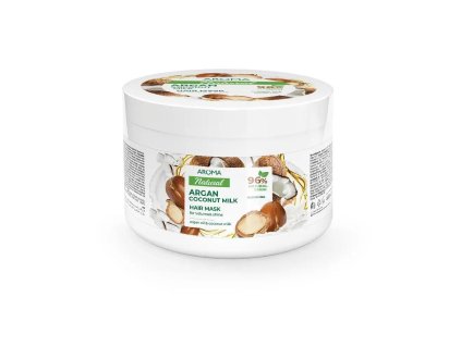 Maska na objem a lesk vlasov Argán a kokosové mlieko Aroma 450 ml zväčšenie objemu vlasov