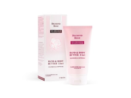 Ošetrujúce maslo na telo a ruky 2v1 Diamond Rose Biofresh 150 ml suchá