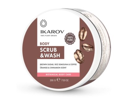 Scrub na telo a tvár káva Ikarov 200g