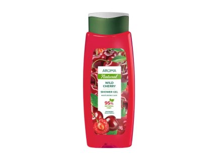 Sprchový gél Divoká čerešňa AROMA NATURAL 400 ml tekutá