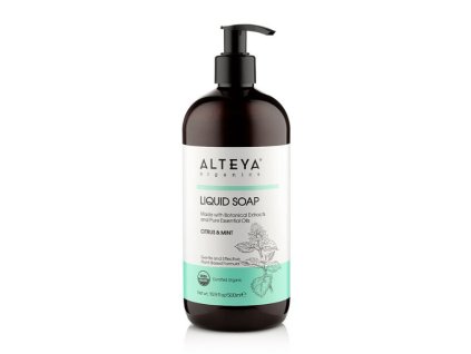 Tekuté mydlo Citrus a Mäta Alteya Organics 250 ml USDA ORGANIC