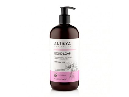 Tekuté mydlo Muškát a Ruža Alteya Organics 250 ml USDA ORGANIC