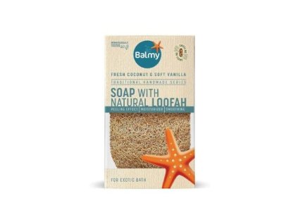 Tuhé mydlo s prírodnou lufou, kokosom a vanilkou Balmy 125g