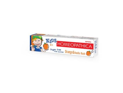 Zubná pasta 4+ Pomaranč a Vanilka Astera Homeopathica 50 ml Fluorid free