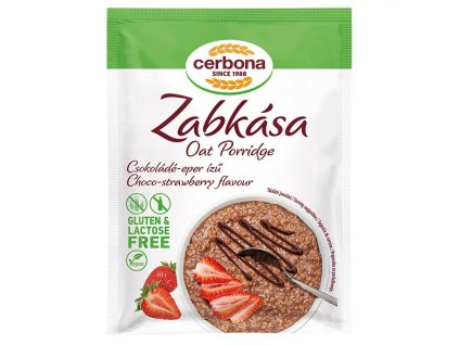 cerbona ovsena kasa cokoladovo jahodova bezlepkova bezlaktozova vegan 50g