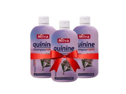Balíček šampón chinín forte 3x 200 ml proti vypadávaniu vlasov