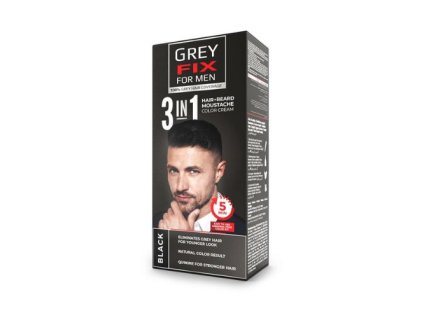 Farba pre mužov na vlasy, bradu a fúzy - čierna Grey Fix čierna