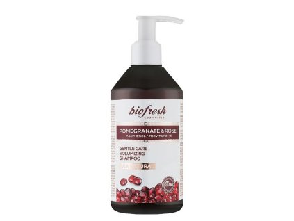 Jemný šampón na objem vlasov s panthenolom a B5 Pomegranate & Rose 250ml