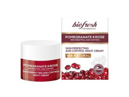 Nočný pleťový krém proti starnutiu Pomegranate & Rose 50ml krém