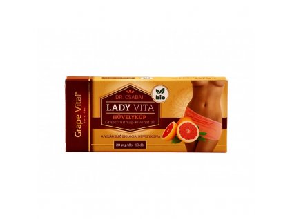 Dr. Csabai Grape Vital Lady Vita vaginálne čapíky, 10ks