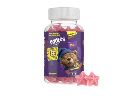 Eddies – Gumídci na spánok s melatonínom 60 ks, 180 g 