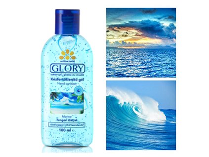 GLORY dezinfekčný gél na ruky s morskou vôňou 100 ml