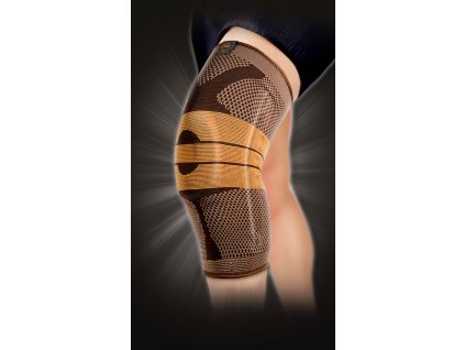 PREMIA PRO-SERIES elastická bandáž kolena so silikónom a bočnou výstužou
