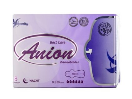 Aunity aniónové vložky Nočné 8 ks